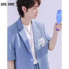 Load image into Gallery viewer, Sicilian men&#39;s casual small suit men&#39;s suit summer thin style trendy brand men&#39;s youth short-sleeved loose jacket
