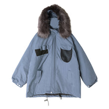 Load image into Gallery viewer, 【Spot quick delivery】Fast delivery ~ fur collar padded jacket thick loose hooded padded jacket men&#39;s trend
