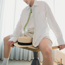 Load image into Gallery viewer, Sicilian Men&#39;s White Shirt Men&#39;s Korean Trend Loose Men&#39;s Thin Sunscreen Shirt Long Sleeve White Shirt Jacket

