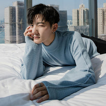 Load image into Gallery viewer, Sicilian men&#39;s clothing fast delivery ~ loose bottoming sweater autumn and winter casual half turtleneck sweater
