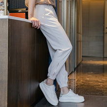 Load image into Gallery viewer, Sicilian men&#39;s loose pants, men&#39;s spring and autumn casual trend, all-match adolescent students, slits and ankle-length pants
