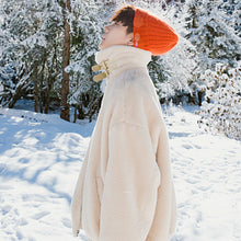 Load image into Gallery viewer, Sicilian Men&#39;s Men&#39;s Faux Rabbit Fur Both Sides Wear Loose Thick White Cotton Jacket Men&#39;s Fall Winter
