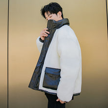 Load image into Gallery viewer, Sicilian Men&#39;s Men&#39;s Stand Collar Jacket Trend Loose Leather Clothes Korean Style Handsome Thick Bread Clothes
