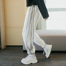 Load image into Gallery viewer, Sicilian men&#39;s spring new youth beam pants striped stitching casual pants trend loose wild trousers
