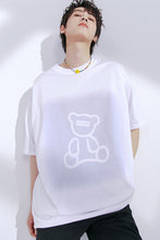 Load image into Gallery viewer, Sicilian men&#39;s 2021 new bear print short-sleeved T-shirt men&#39;s summer loose casual ins trend t-shirt
