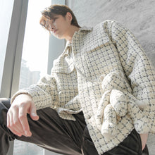 Load image into Gallery viewer, Sicilian men&#39;s Korean style Korean style trendy loose jacket men&#39;s autumn and winter small fragrance houndstooth jacket casual jacket
