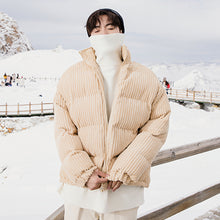 Load image into Gallery viewer, 【Spot quick delivery】Thickened short corduroy cotton jacket Korean style trendy casual jacket men&#39;s autumn and winter
