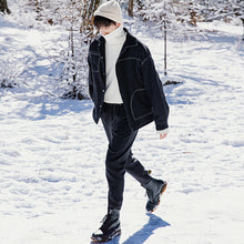 Load image into Gallery viewer, Sicilian men&#39;s thick coat straight casual pants two-piece Korean style trendy men&#39;s loose suit
