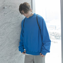 Load image into Gallery viewer, Sicilian men&#39;s outfit backpack Korean version of autumn wild loose casual solid color pullover sweater boys tide

