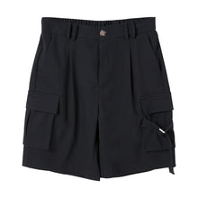Load image into Gallery viewer, Sicilian men&#39;s summer casual five-point pants men&#39;s Korean version of the trend loose men&#39;s black tide brand overalls
