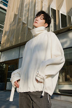 Load image into Gallery viewer, Sicilian Men&#39;s Korean Style Handsome White Turtleneck Woolen Sweater Men&#39;s Trendy Casual Loose Men&#39;s Spring Tops
