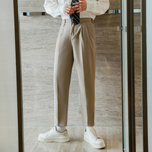 Load image into Gallery viewer, Sicilian Men&#39;s Suit Pants Men&#39;s Casual Pants Autumn Men&#39;s Straight Loose Pants All-match Cropped Pants
