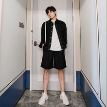 Load image into Gallery viewer, Sicily Men&#39;s 2020 New Spring Men&#39;s Thin Jacket Men&#39;s Korean Style Trend Loose Topline Black Jacket
