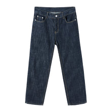 Load image into Gallery viewer, Sicilian men&#39;s Korean autumn pants men&#39;s dark blue casual all-match nine-point jeans men&#39;s straight loose trend
