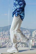 Load image into Gallery viewer, Sicilian Men&#39;s Winter New Casual Pants Patch Strips Loose All-match Drawstring Pants Hong Kong Style Woolen Pants
