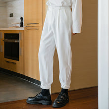 Load image into Gallery viewer, Sicilian men&#39;s spring clothes new loose-fitting pants trend all-match trousers male Korean handsome black casual pants
