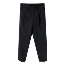 Load image into Gallery viewer, Sicilian men&#39;s autumn drape pants Korean version of the trend of casual nine-point pants black trousers men&#39;s straight woolen pants
