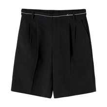 Load image into Gallery viewer, Sicilian men&#39;s casual suit five-point pants male Korean version of the trend of men&#39;s loose straight black suit shorts
