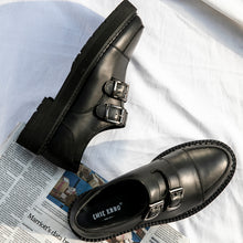 Load image into Gallery viewer, Sicilian men&#39;s customized Korean version of the trend of men&#39;s first layer cowhide leather shoes platform shoes men&#39;s thick-soled leather shoes
