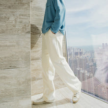 Load image into Gallery viewer, Sicilian men&#39;s loose straight-leg casual pants, men&#39;s black trendy sports pants, men&#39;s trousers, mopping pants
