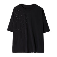 Load image into Gallery viewer, Sicilian men&#39;s summer Korean short-sleeved men&#39;s tide brand trend loose five-point sleeve men&#39;s star print t-shirt
