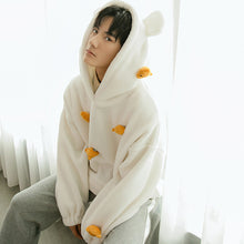 Load image into Gallery viewer, Sicilian men&#39;s winter new lamb wool hooded sweater design sense cute bear trend loose long-sleeved men
