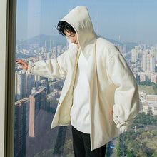 Load image into Gallery viewer, Sicilian men&#39;s winter new thick short woolen coat men&#39;s trend loose handsome all-match hooded jacket
