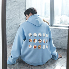 Load image into Gallery viewer, Sicilian men&#39;s autumn new embroidery letters bear long-sleeved casual Korean style trendy sweater men&#39;s hooded loose
