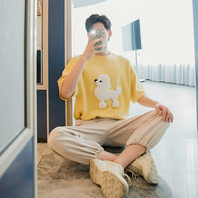 Load image into Gallery viewer, Sicilian men&#39;s summer Harajuku style short-sleeved men&#39;s tide brand trend loose boys white tide brand design t-shirt
