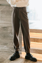 Load image into Gallery viewer, Sicilian men&#39;s winter Korean style trendy drape trousers design sense of casual pants straight all-match woolen trousers men

