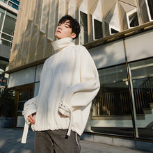 Load image into Gallery viewer, Sicilian Men&#39;s Korean Style Handsome White Turtleneck Woolen Sweater Men&#39;s Trendy Casual Loose Men&#39;s Spring Tops
