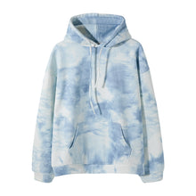Load image into Gallery viewer, Sicilian men&#39;s autumn new tie-dye top with cross-body bear doll trendy loose and handsome hooded sweater
