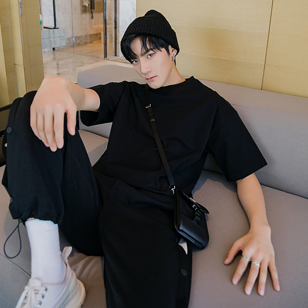Sicilian men's spring clothes new Korean short-sleeved T-shirt loose casual fashion inner base shirt shirt men 4554760416004 4727548103000 4727548102996 4554760416008