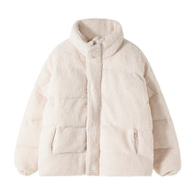 Load image into Gallery viewer, Sicilian men&#39;s lamb velvet jacket Korean version of the trend of loose young people warm thick padded coat men
