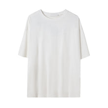 Load image into Gallery viewer, Sicilian men&#39;s summer white short-sleeved men&#39;s tide brand trend loose five-point sleeve men&#39;s half-sleeved embroidered t-shirt
