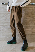Load image into Gallery viewer, Sicilian men&#39;s winter new woolen trousers, design sense, zipper trousers, trendy loose casual men&#39;s trousers
