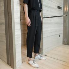 Load image into Gallery viewer, Sicilian men&#39;s casual spring pants men&#39;s Korean version of the trend of men&#39;s trousers nine points loose straight suit pants
