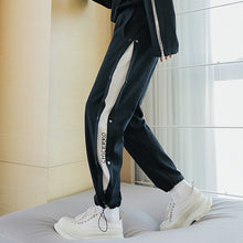 Load image into Gallery viewer, Sicilian men&#39;s spring new casual pants design sense embroidery letter trousers Korean version of the trend of men&#39;s leggings
