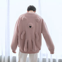 Load image into Gallery viewer, Sicilian men&#39;s long-sleeved three-dimensional personality bear round neck sweater men&#39;s autumn 2020 autumn design sense top
