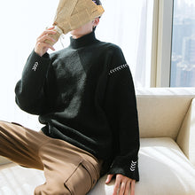 Load image into Gallery viewer, Sicilian men&#39;s winter new high-neck sweater open-thread loose bottoming sweater male Korean version handsome all-match

