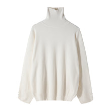 Load image into Gallery viewer, Sicilian men&#39;s winter new turtleneck sweater design sense of slit loose loose trend youth bottoming sweater
