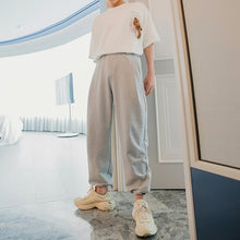 Load image into Gallery viewer, Sicilian men&#39;s summer thin casual pants men&#39;s Korean version of loose men&#39;s sports pants nine-point drawstring trousers
