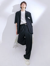 Load image into Gallery viewer, Sicilian men&#39;s casual suit men&#39;s summer thin loose half-sleeved Korean trend ins handsome suit suit
