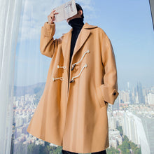 Load image into Gallery viewer, Sicilian men&#39;s winter new men&#39;s jacket suit collar Korean style handsome young horn button woolen coat 4657699206709 4657699206708 4657699206707
