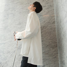 Load image into Gallery viewer, Sicilian men&#39;s spring long-sleeved white shirt men&#39;s Korean version of the trend of men&#39;s oversize white shirt jacket
