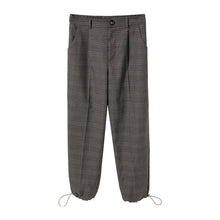 Load image into Gallery viewer, Sicilian men&#39;s summer thin plaid casual pants men&#39;s Korean version of the trend loose nine-point wide-leg pants

