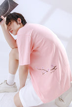 Load image into Gallery viewer, Sicilian men&#39;s short-sleeved t-shirt male ins tide brand wild casual summer handsome flower embroidery shirt compassionate
