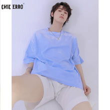 Load image into Gallery viewer, Sicilian men&#39;s short-sleeved t-shirt men&#39;s 2021 new summer tide brand loose men&#39;s printed color changing t-shirt

