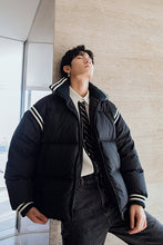 Load image into Gallery viewer, Sicilian men&#39;s bakery clothes lapel stitching loose and thickened youth warm cotton jacket men
