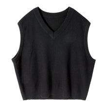 Load image into Gallery viewer, Sicilian men&#39;s college style vest men&#39;s waistcoat outer wear loose sleeveless v-neck sweater men&#39;s autumn
